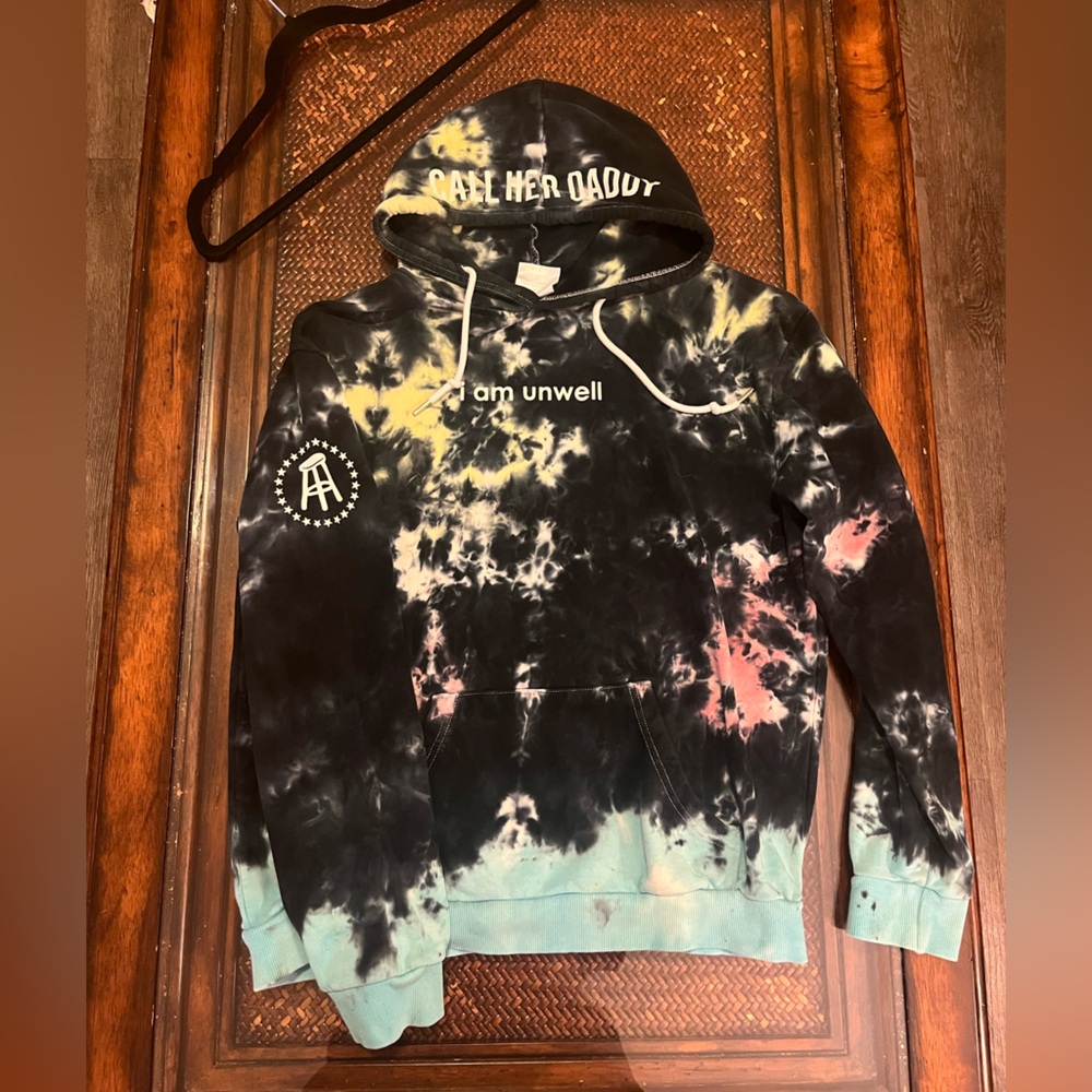 Barstool / Call Her Daddy - “i am unwell” Tie-Dye hoodie